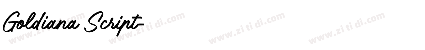 Goldiana Script字体转换